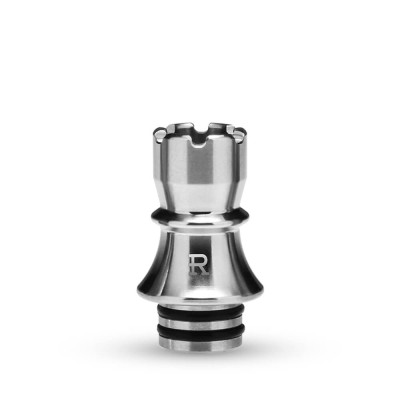 KIZOKU Chess Series 510 Drip Tip Silver Rook